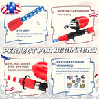 Kids Fishing Pole, Portable Telescopic Kids Fishing Poles - Image 3