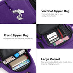 MOSISO Sling Backpack, Canvas Crossbody Hiking Daypack Bag - Image 4
