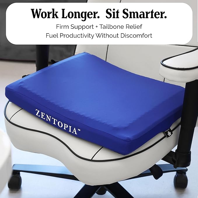 Gel and Memory Foam Seat Cushion – Office – Ergonomic Cushion Pad - Image 7