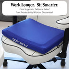 Gel and Memory Foam Seat Cushion – Office – Ergonomic Cushion Pad - Image 7