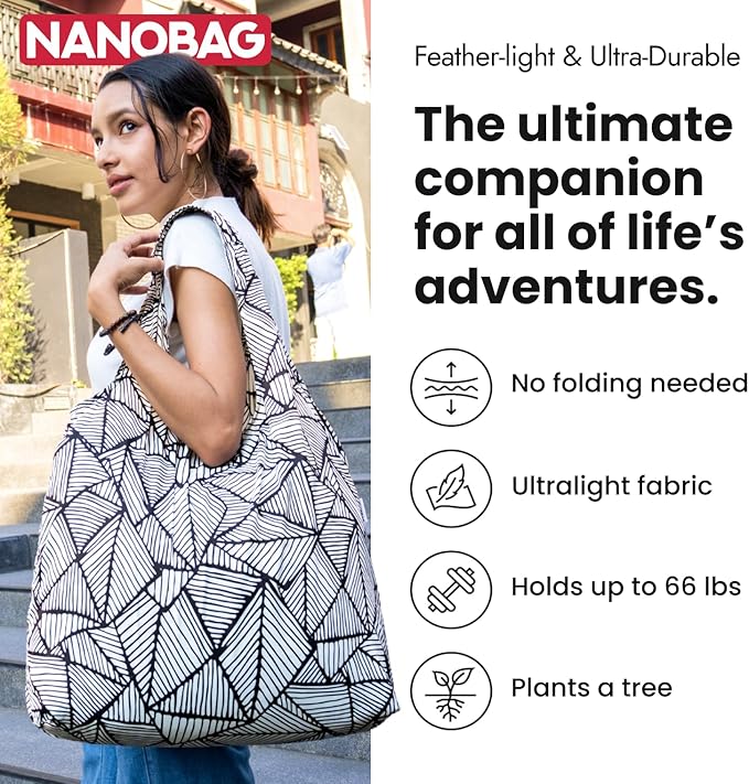Nanobag Ultra-Lightweight Heavy Duty Foldable Tote - Image 3