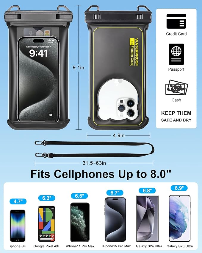 Waterproof Phone Pouch Floating- IP68 Waterproof Phone Case - Image 3