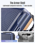 LIGHT FLIGHT Carry On Luggage 22x14x9 Airline Approved, Durable Hard Shell - Image 4