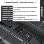 3 Piece Luggage Set, Hardshell Luggage Sets - Image 3