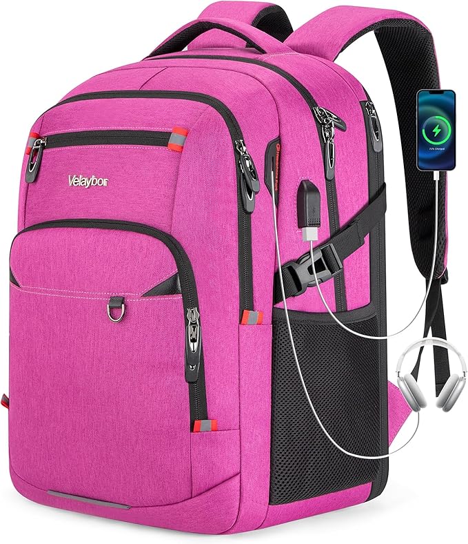 40L Expandable Laptop Backpack, Anti-thief Travel Backpack by Velaybor