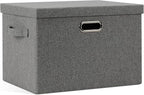 Large 17" 36 Quart Collapsible Stackable Storage Bins by GraciadecoStorage