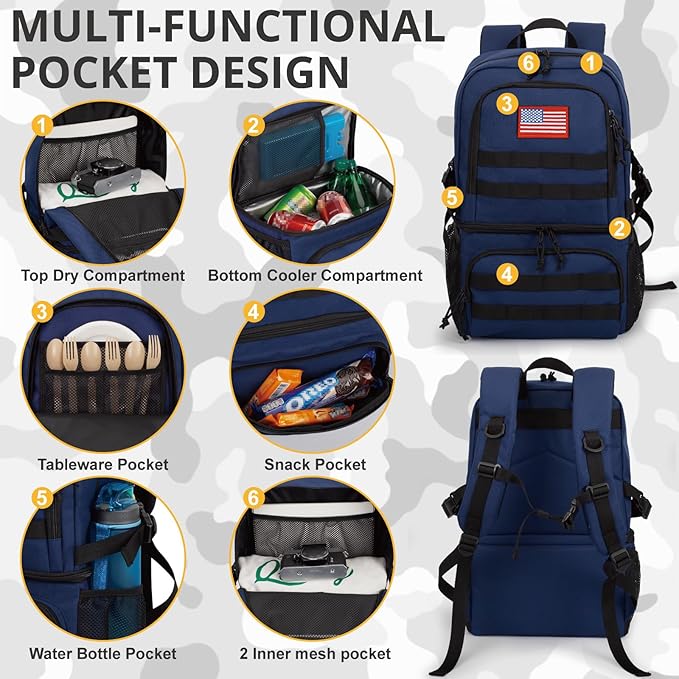 Tactical Double Deck Cooler Backpack - Image 4