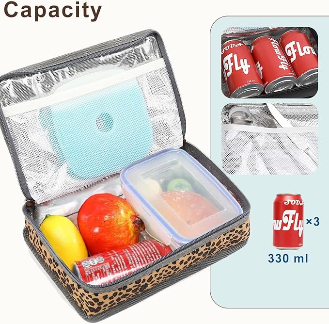 FlowFly Small Insulated Lunch box Portable Soft Bag Mini Cooler Thermal Meal - Image 5