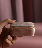 TAIMY Mini Jewelry Travel Case, Velvet Small Travel Jewelry Box, Portable - Image 3