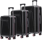 Spyder Traverse 3 Piece Luggage Set, 360° Spinner Wheels, TSA Approved Lock by Spyder