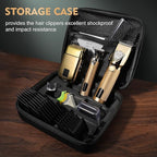 Hair Clippers for Men Professional, Cordless Beard Trimmer & Electric Shavers for Men, Mens Hair Clippers and Trimmer Kit for Barber with Case, Gold