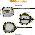 PLUSINNO Floating Fishing Net for Steelhead, Trout Fishing, Rubber Coated - Image 3