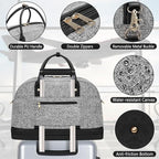 Weekender Bag for Women Canvas Overnight Bag Large Travel Tote Bag Carry on - Image 4