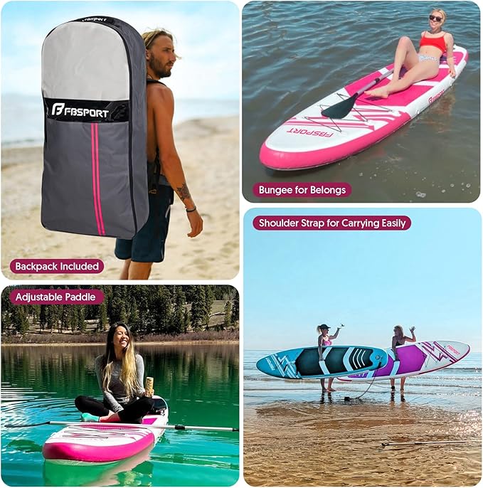 FBSPORT 11' Premium Stand Up Paddle Board, Yoga Board - Image 6