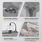 2-in-1 Baby Playard, Pack and Play Bassinet, Easy Folding Portable Crib - Image 6