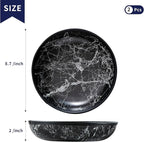 2025 Improved Design Round Marbled Leather Valet Tray Organizer Set of 2 - Image 5