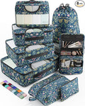 Veken 8 Set Packing Cubes for Travel Essentials, Suitcase Organizer Bags in 4 by Veken