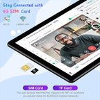 HAOVM Tablet 10 inch, 4G SIM Unlocked, Android 14 Tablet - Image 3