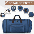 Felipe Varela 60L Duffle Bag for Men, Large Expandable Canvas Duffel Bag for - Image 7