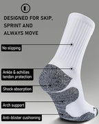 Elite Cushioned Compression Mid-crew Socks 4-Pack - Image 3