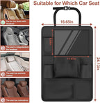 Backseat Car Organizer with Touch Screen, Kick Mats Back Seat Protector with 10 - Image 3