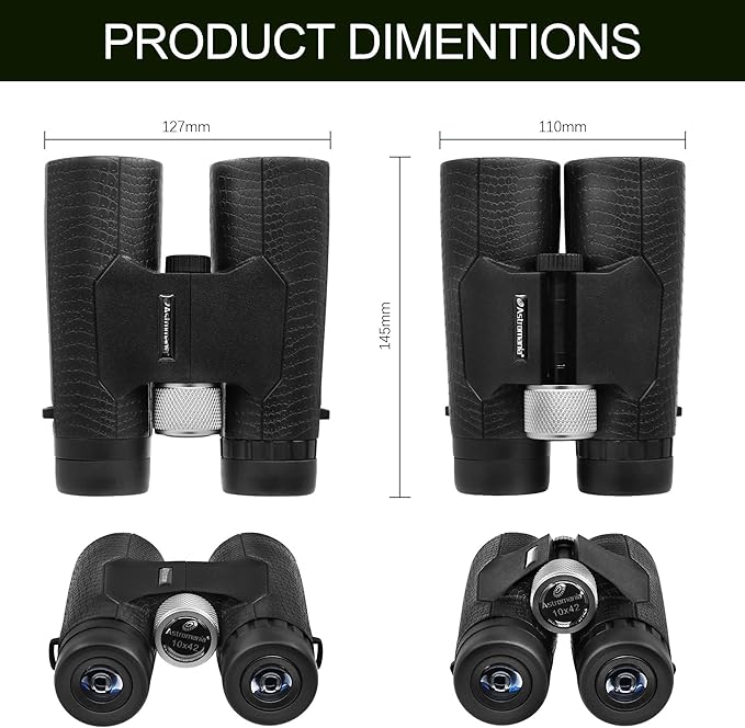 Astromania 10x42 Compact Binoculars -BK7 Prism -Gifts - Image 5