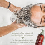 SIMPLY ORGANIC Frizz Control Hair Shampoo Scalp Wash Made in Italy, All Natural - Image 6