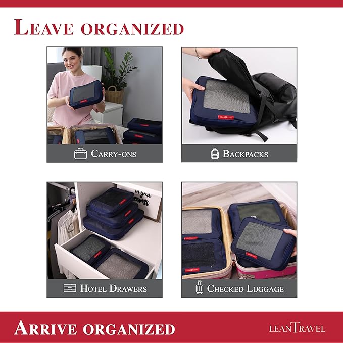 Compression Packing Cubes for Travel Organizers - Image 8