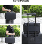 Chomeiu Makeup Bag with LED Mirror, Travel Cosmetic Train Case - Image 7