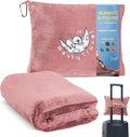 Resty 65"x40" Traveling Airplane Blanket, Velvety Soft Blanket That Becomes a by Resty