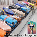 Giraffe in Sunglasses 2 Pack Luggage Tag - Image 5