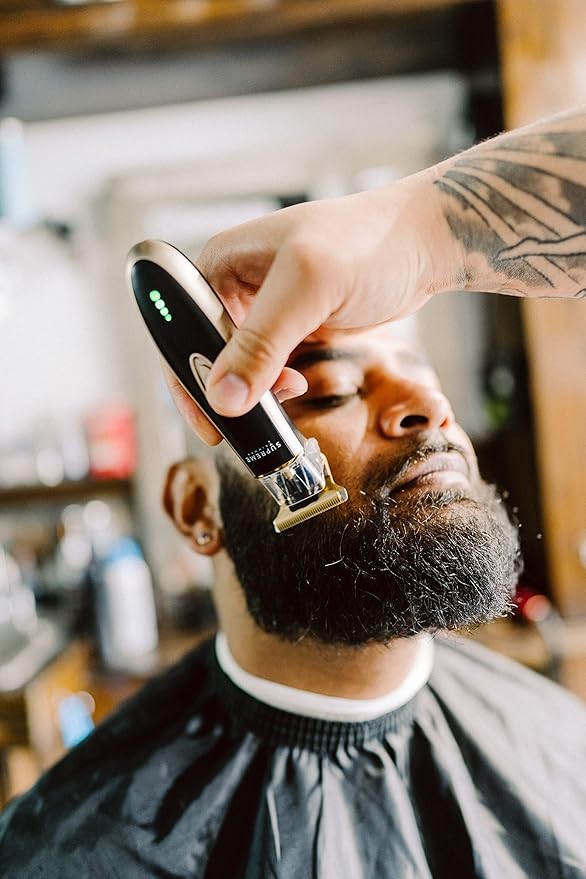 Supreme Trimmer T Shaper Professional Barber Trimmer | 90 Min Runtime, Low Noise Clippers for Men & Sensitive Skin | Cordless Zero Gap Beard Trimmer | ST5210