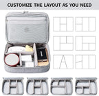 Lanola Travel Cable Organizer Bag, Electronic Accessories Case Portable Double - Image 4