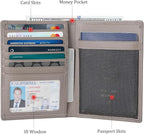 Polare Luxury RFID Blocking Leather Passport Holder Travel Wallet - Image 4