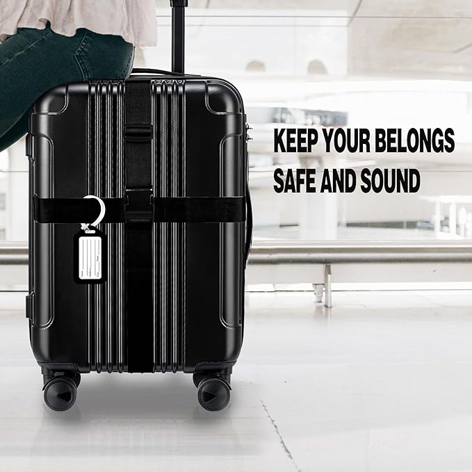 8 Pack Luggage Straps and Tags Set, Luggage Straps - Image 5