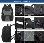 PUSLOM Extra Large Travel Laptop Backpack - Image 4