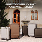 NINETYGO Medium Checked Luggage 25 Inch, Flat Top Opening Checking In Luggage - Image 2