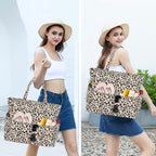 Beach Pool Bags Tote for Women Ladies Large Gym Tote Carry On Bag - Image 2