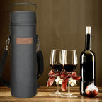Tirrinia Single Bottle Wine Gift Carrier Bag, Insulated Travel Wine Cooler Tote - Image 6
