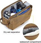 BAGSMART Toiletry Bag for Men, Canvas Travel Toiletry Organizer Dopp Kit - Image 3