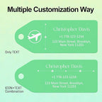 4 PCS Personalized Metal Luggage Tag – Personalized Engraved Suitcase Tag - Image 5
