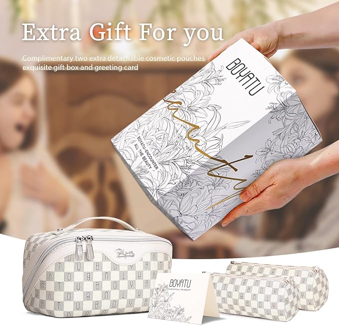 BOYATU Travel Makeup Bag Cosmetic Bags - Image 5