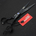 7 inch salon personalized scissors 19 cm cool black salon hair styling hair scissors stainless steel hair tools