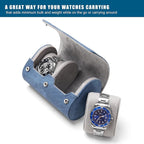 Longjet Watch Roll Travel Case for Men Portable Watches Organizer Box - Image 2