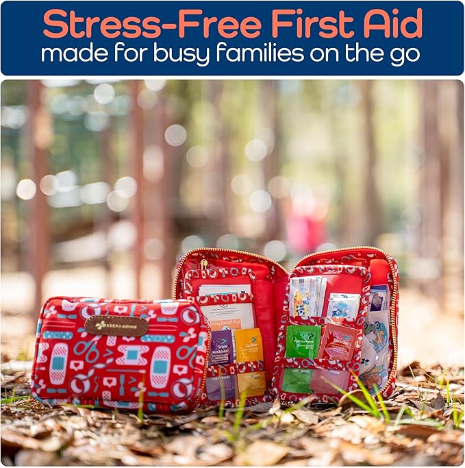 KeepGoing Travel First Aid Kit for Kids – 130 Pc. for Car, Diaper Bag & Backpack - Image 4
