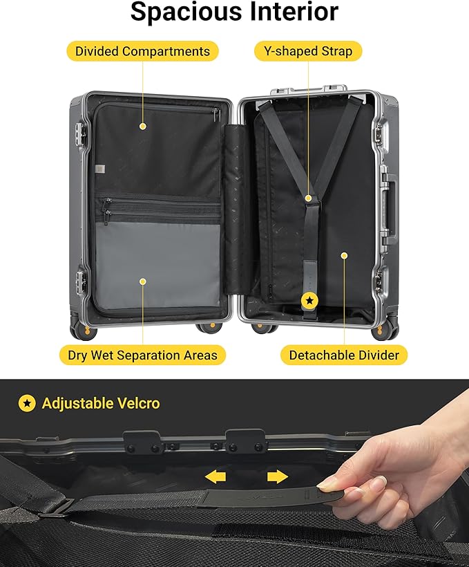 LEVEL8 Zipperless Checked Luggage - Image 5