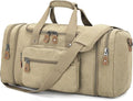 Gonex Canvas Duffle Bag for Travel 50L Expandable Duffel Weekend Overnight Bag by Gonex