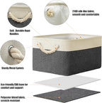 SIMPLE HOUSEWARE Large Fabric Storage Bin, 15.7" x 12" - Image 3