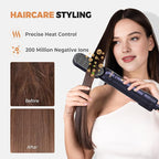 6 in ONE Blow Dryer Brush, Curling Wand Hair Styling Tools Set, Ionic Hot Air Hair Dryer, Massage Oval Hair Dryer, Left&Right Hair Curlers 100-120V