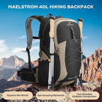Maelstrom Hiking Backpack, Camping Backpack, 40L Waterproof Hiking Daypack - Image 7